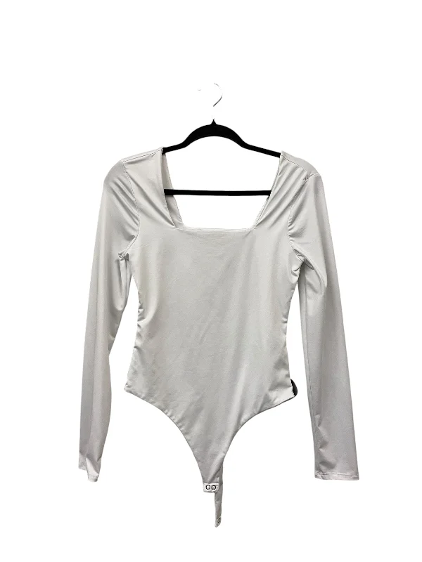 Bodysuit By Clothes Mentor In White, Size: M