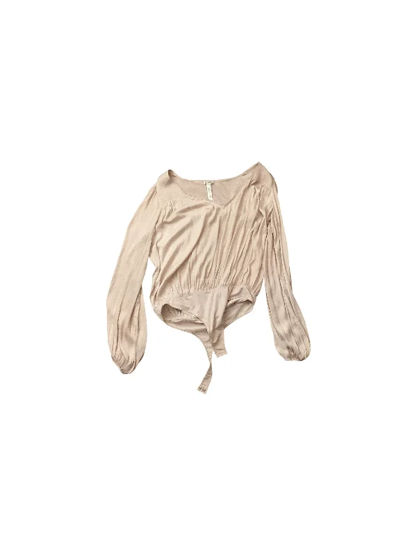 Bodysuit By Free People In Tan, Size: M