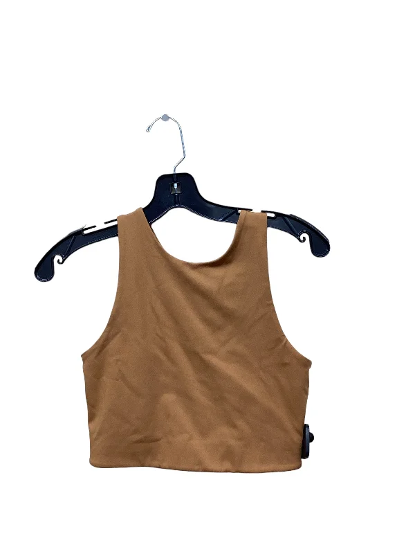 Brown Athletic Tank Top Clothes Mentor, Size S