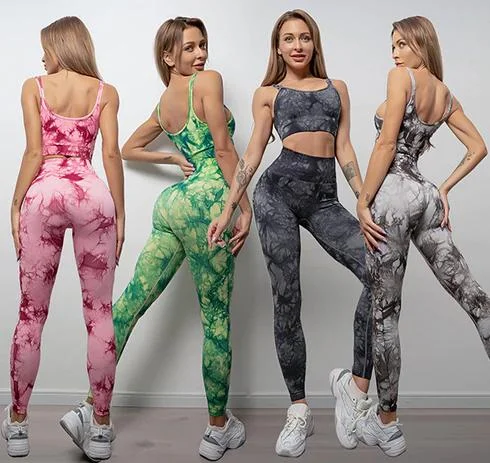 Fashion butt pants running pants yoga bra vest gym suit Female 4 colors