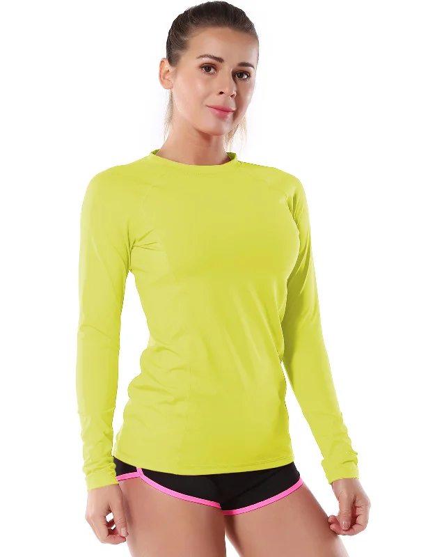 Long Sleeve UPF 50+Rashguard neonyellow