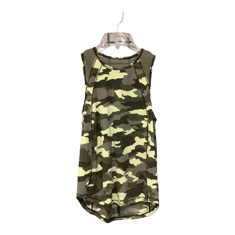 Camouflage Print Athletic Tank Top Lululemon, Size Xs