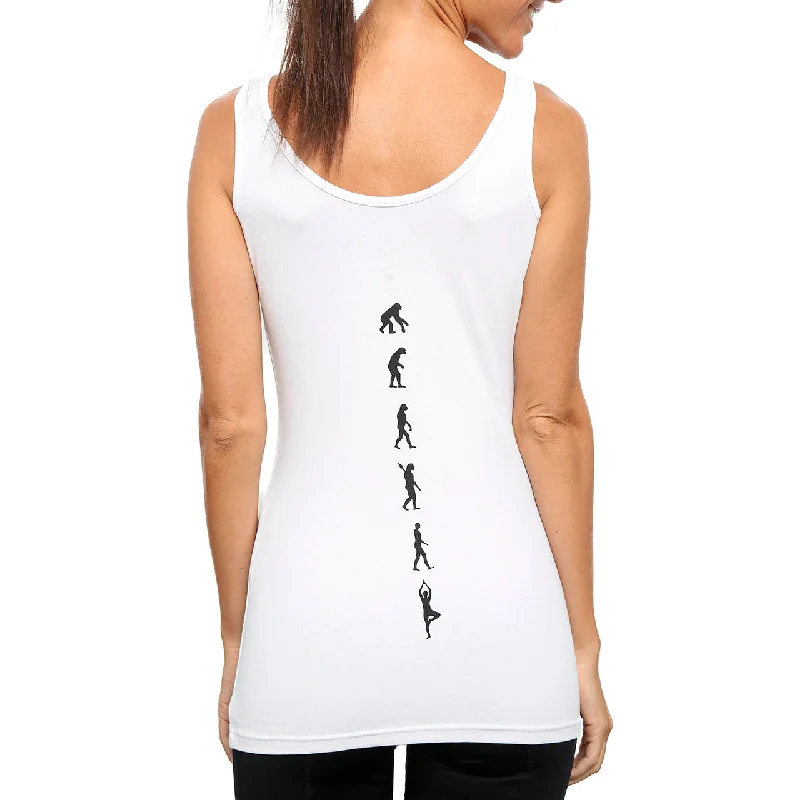 White Yoga Evolution Tank Top