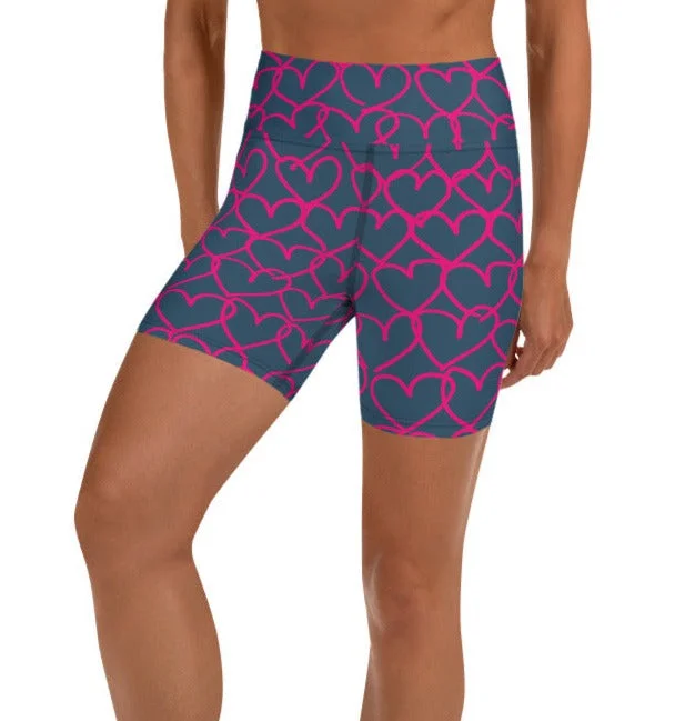 Grounded in Love High Waist Yoga Shorts