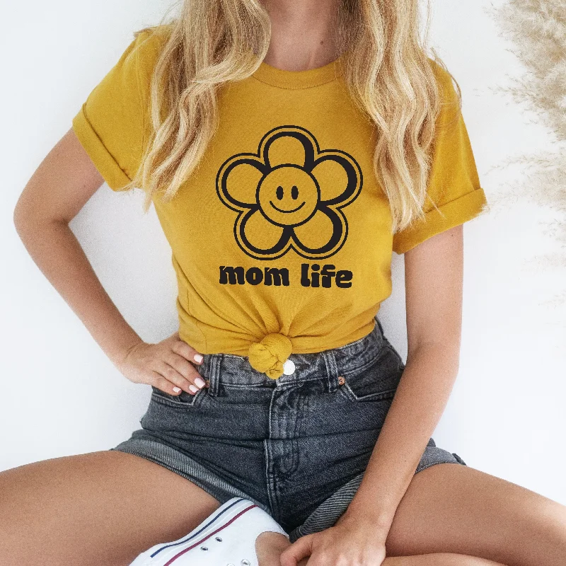 Happy Flower • Mustard Tee