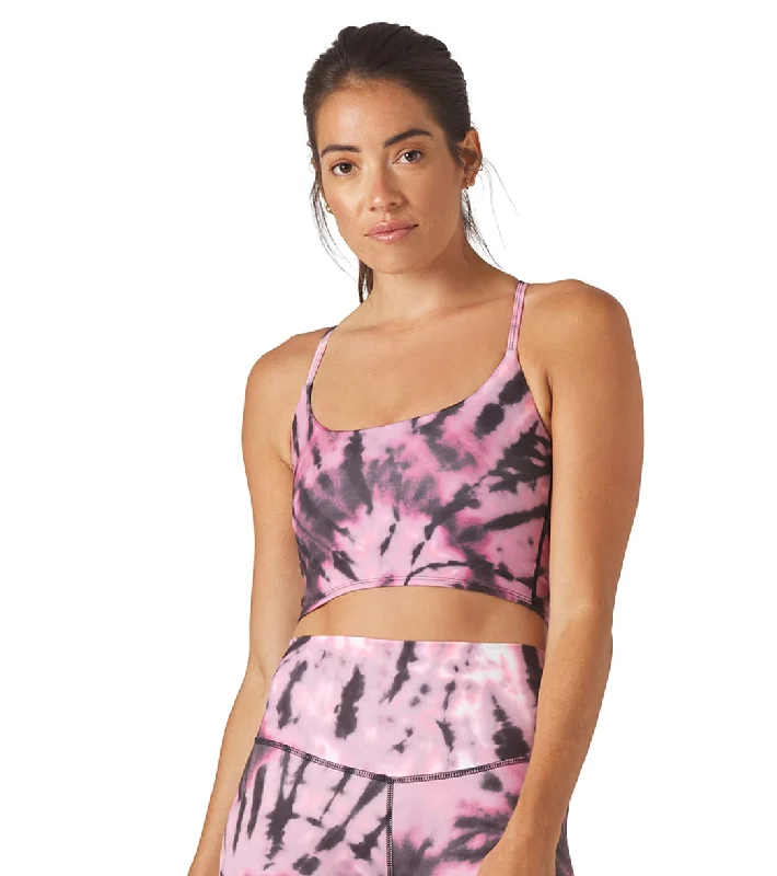 Glyder Pure Yoga Sports Bra Berry Tie Dye