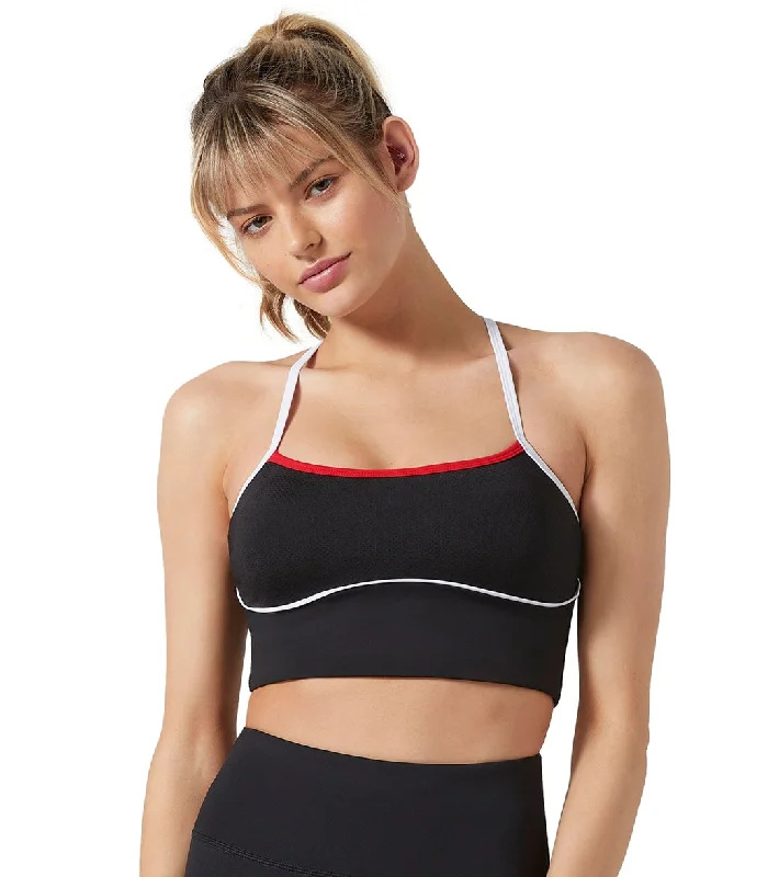 Lilybod Billie Long Line Bra Tarmac Black