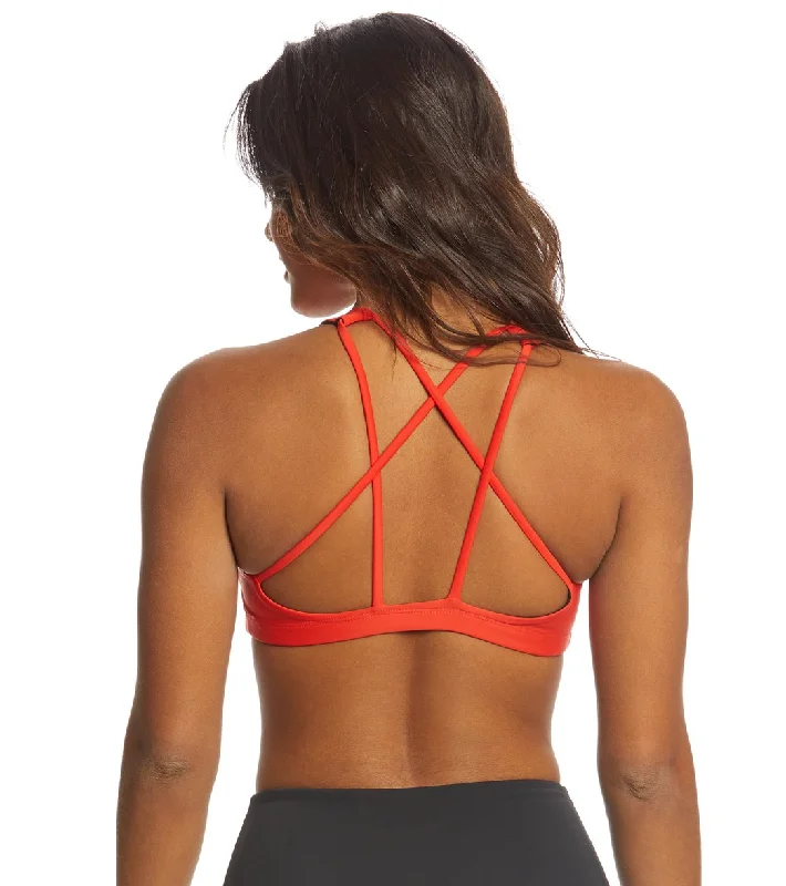 Onzie Mudra Yoga Sports Bra Hot Coral