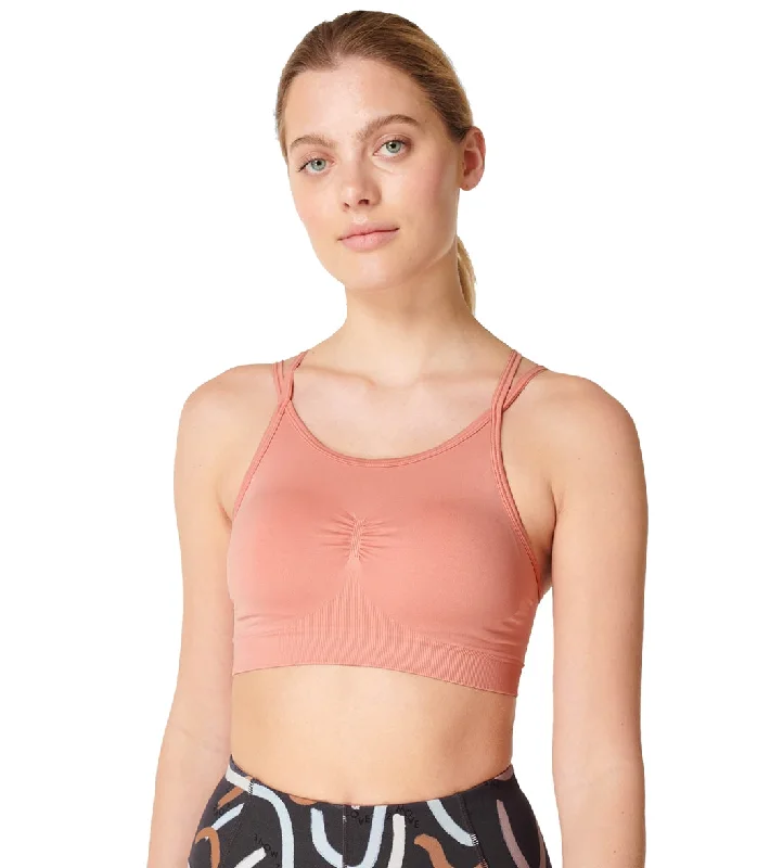 Sweaty Betty Solstice Strappy Back Bra Bloom Pink